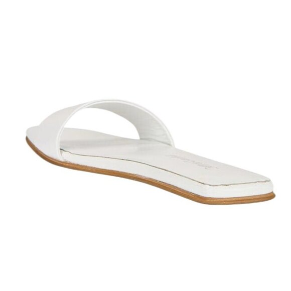 Jeffrey Campbell Vellum Sandals in White 9 Womens Leather flat slides - Picture 3 of 14